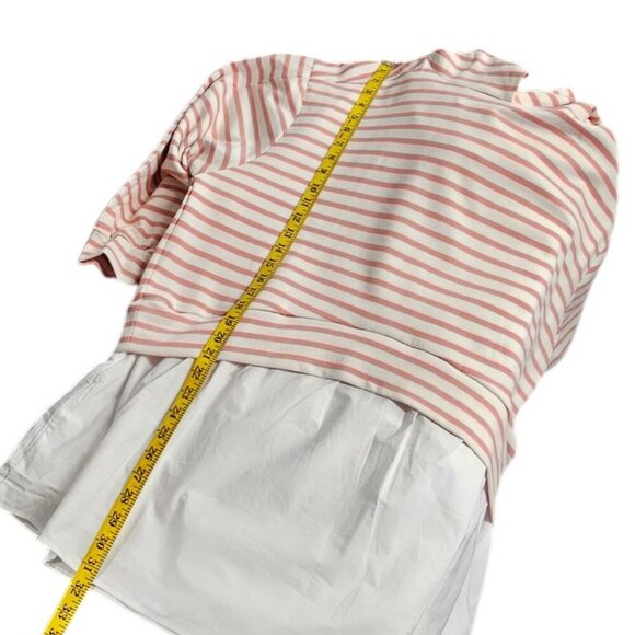Anthropologie Pilcro Hooded Sweatshirt Twofer Mini Dress, Striped, Size S, NWT - Picture 5 of 9